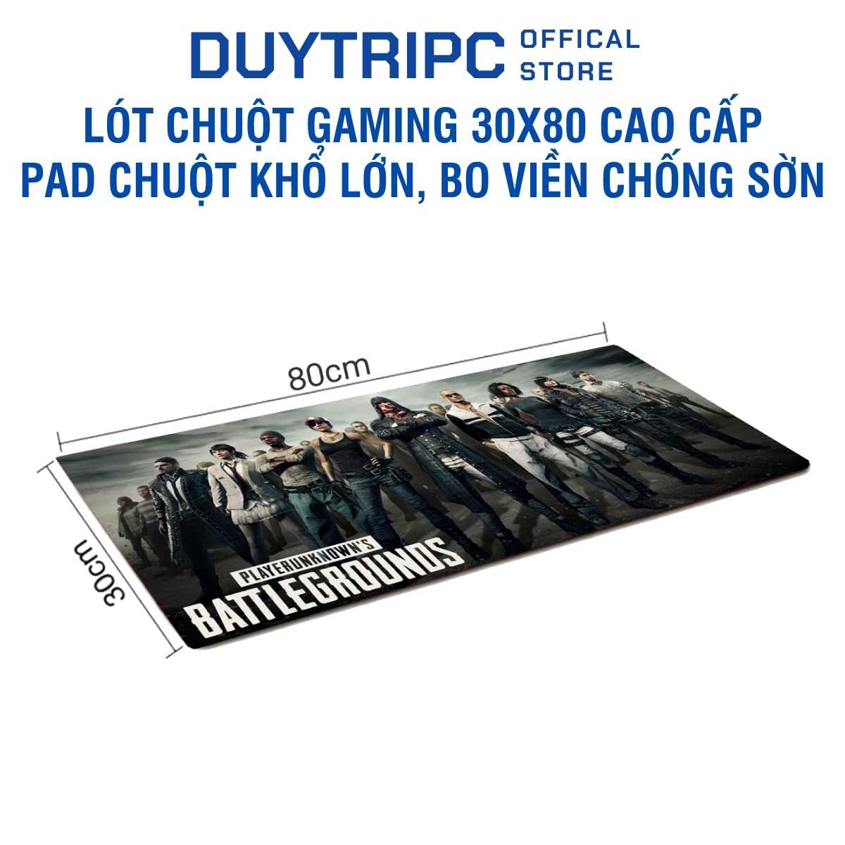 Lót Chuột Gaming 30x80 Cao Cấp – Pad Chuột Khổ Lớn, Bo Viền Chống Sờn, Tối Ưu FPS